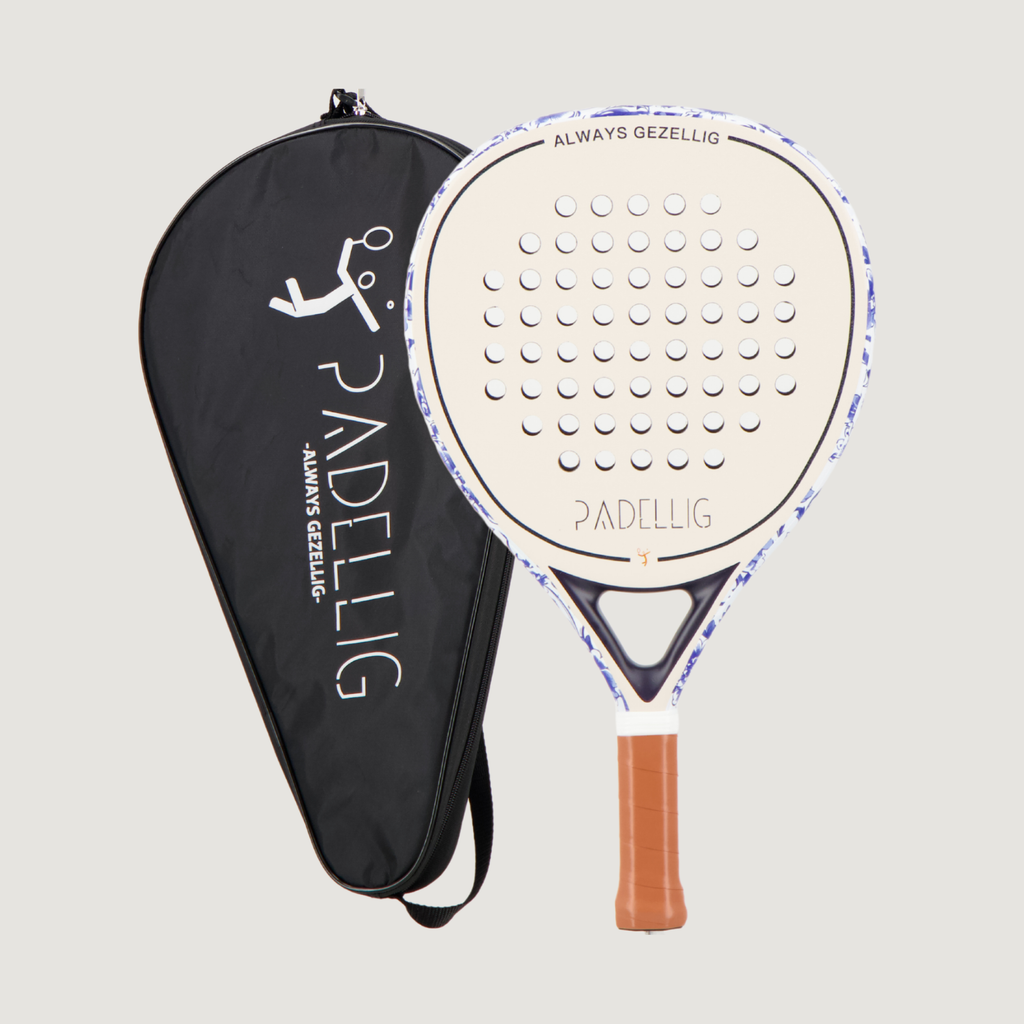 Padellig padelracket – 12K Full Carbon – DELFTS BLAUW
