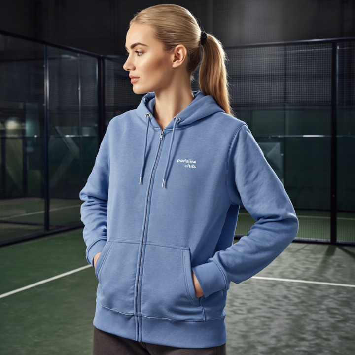 Vest met rits - On and Off court - logo wit