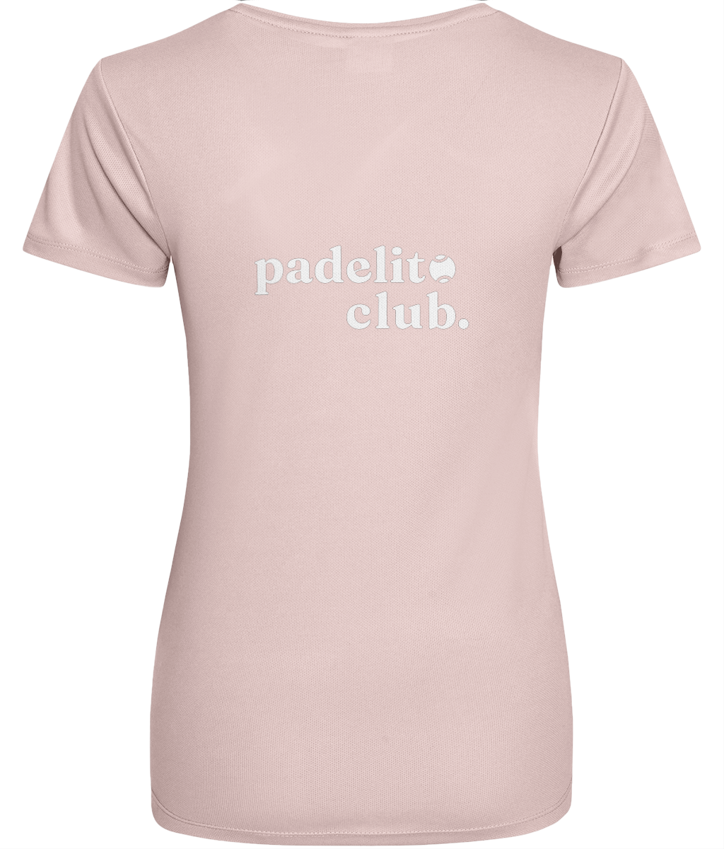 Dames - Sport shirt - Padelito Club op de rug