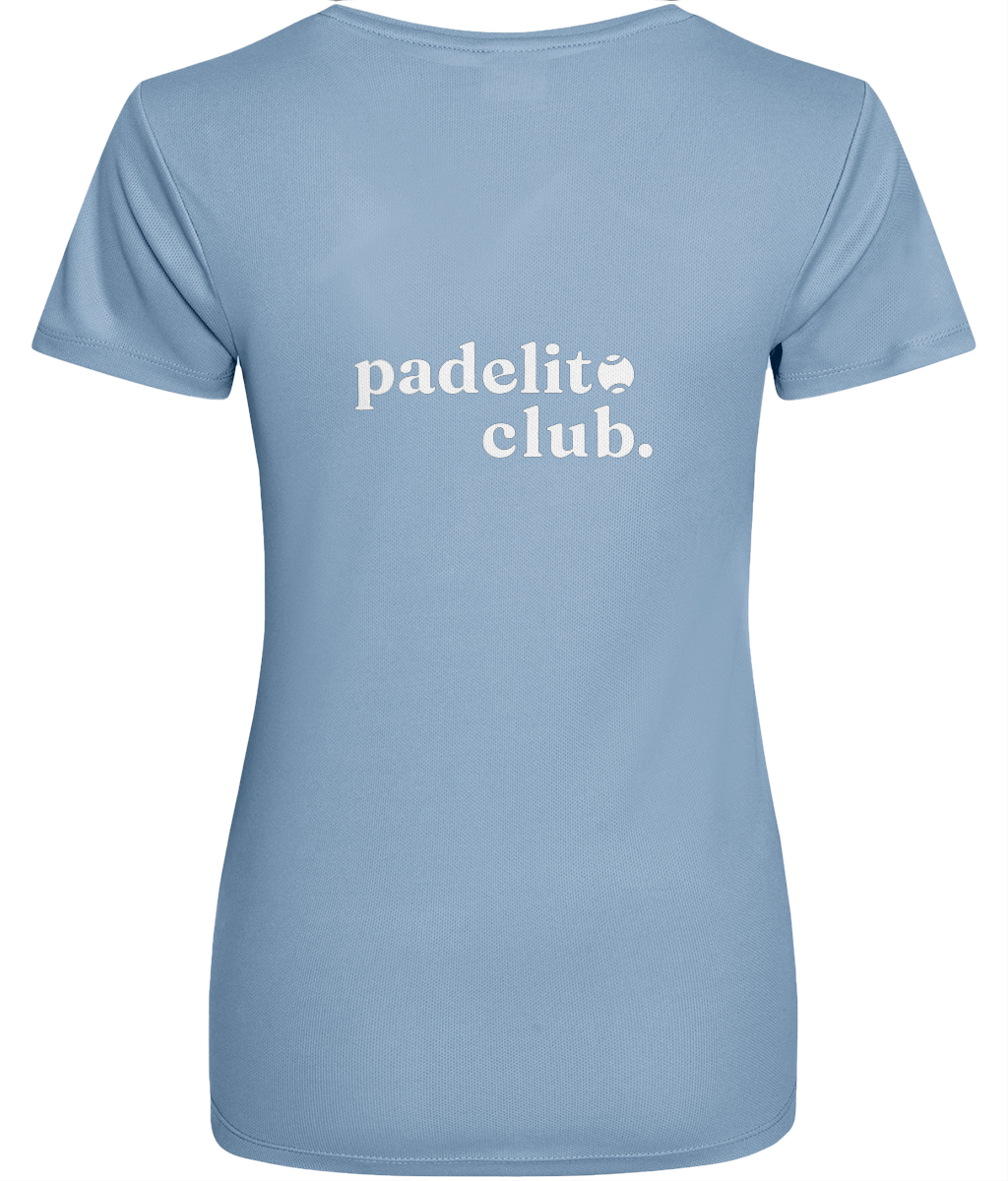 Dames - Sport shirt - Padelito Club op de rug