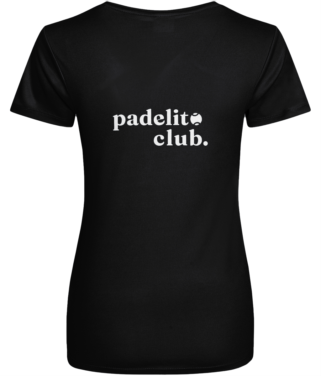 Dames - Sport shirt - Padelito Club op de rug
