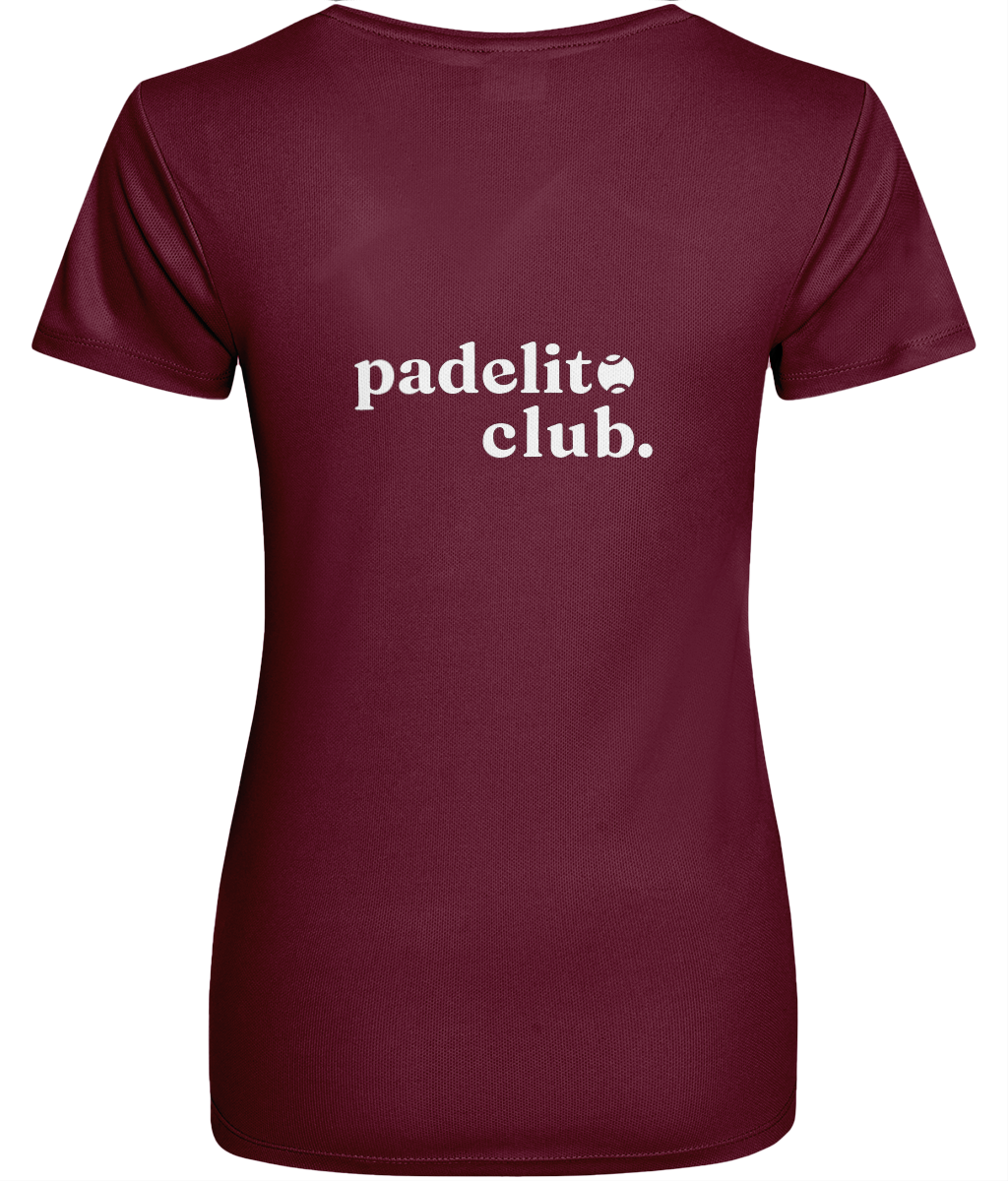 Dames - Sport shirt - Padelito Club op de rug