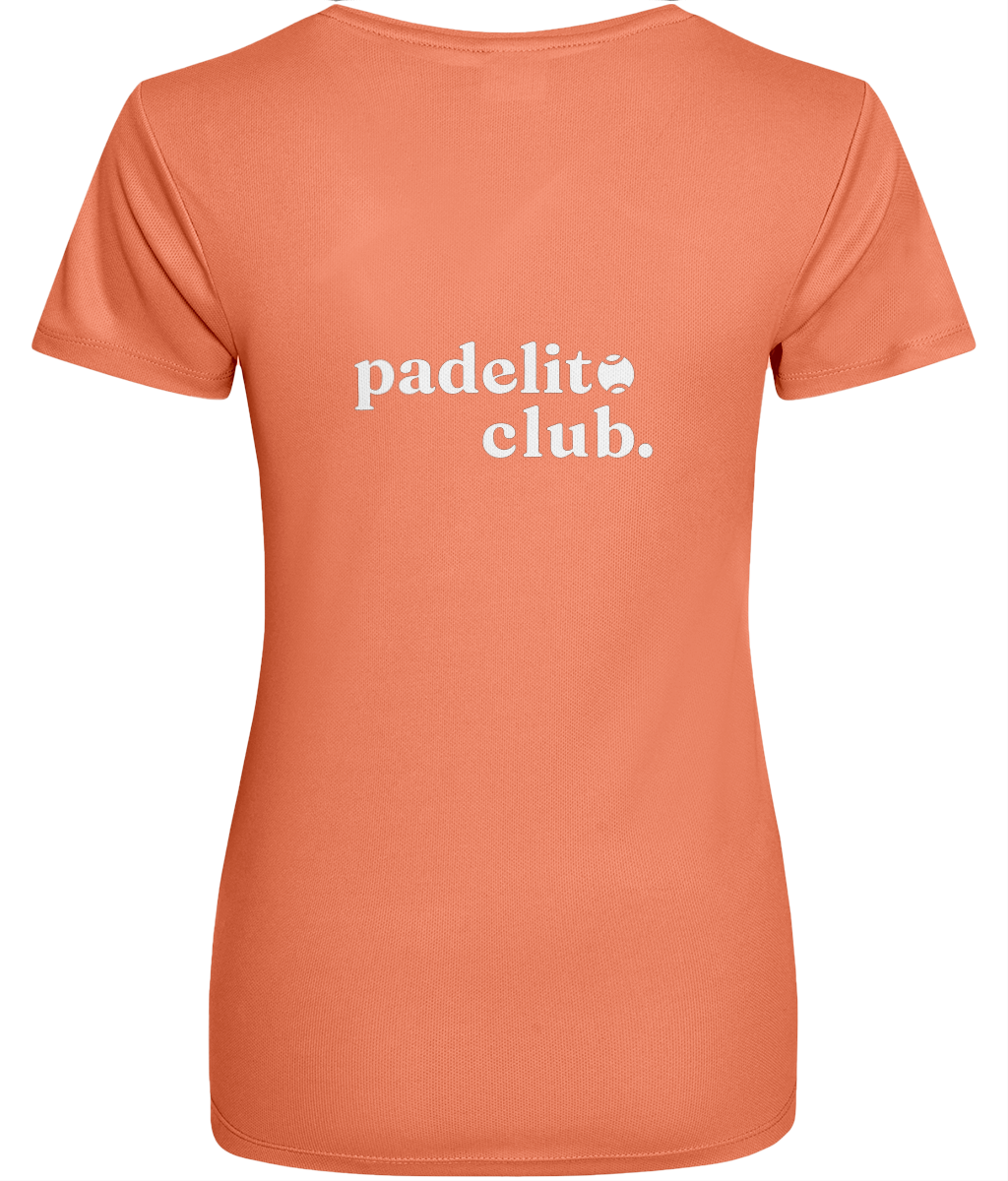 Dames - Sport shirt - Padelito Club op de rug