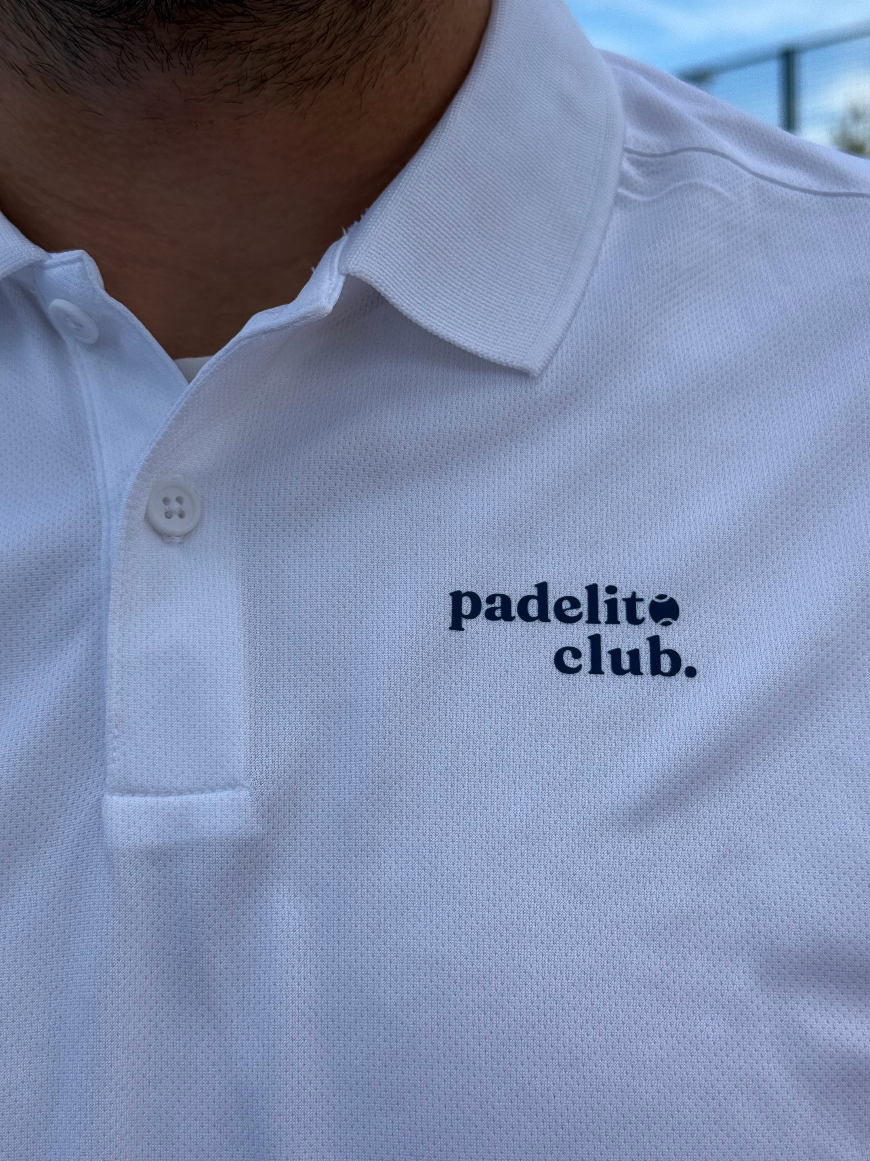 Padelito Club - Premium polo - Blauw logo