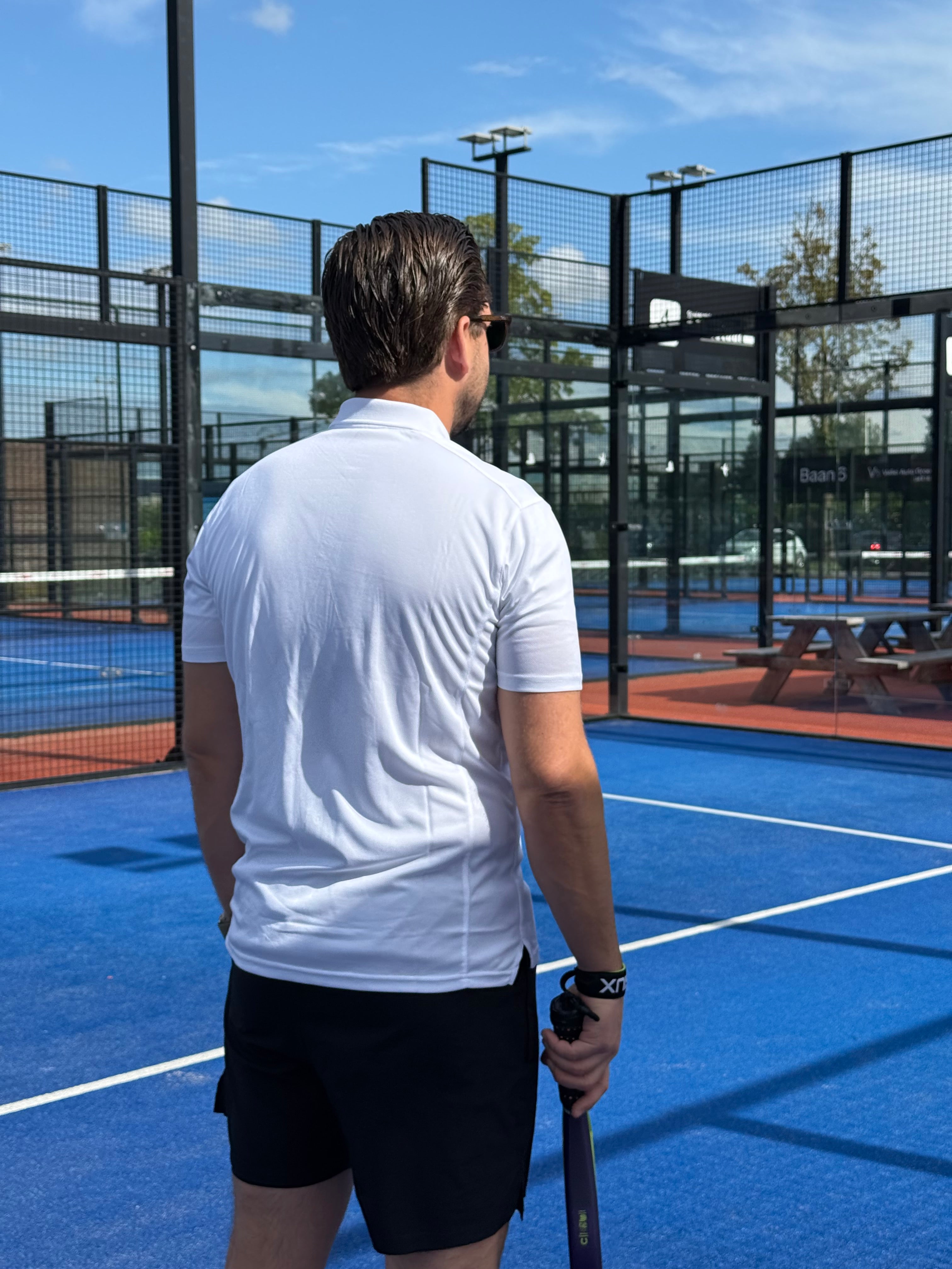 Padelito Club - Premium polo - Blauw logo