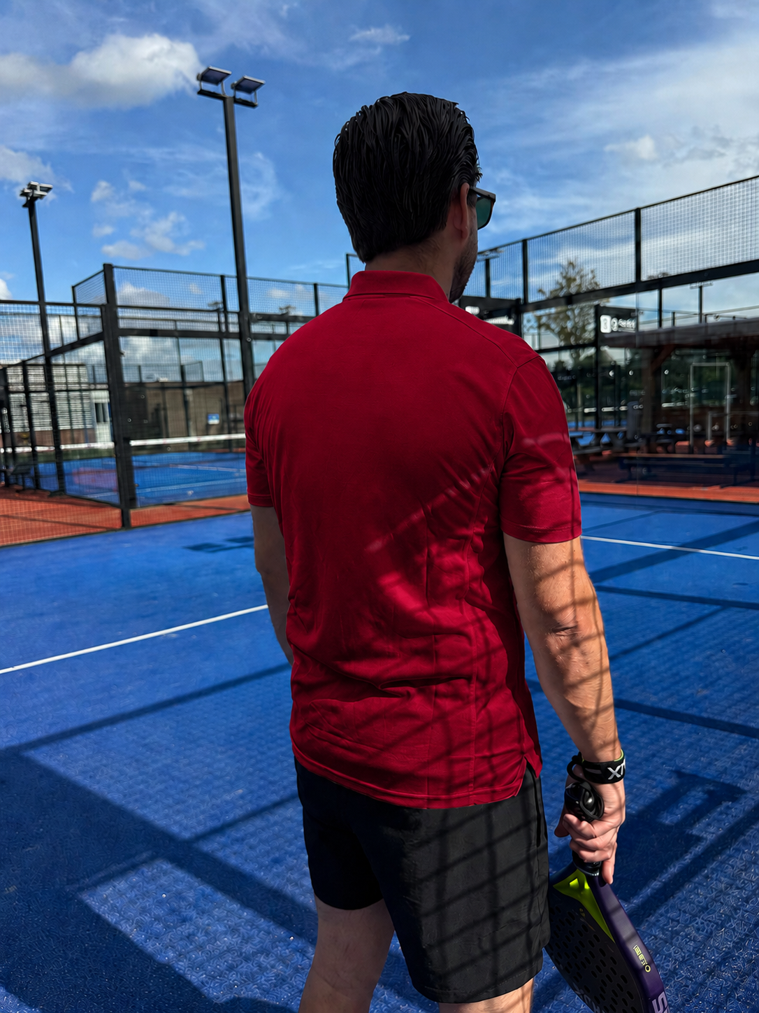 Padelito Club - Premium polo - Wit logo