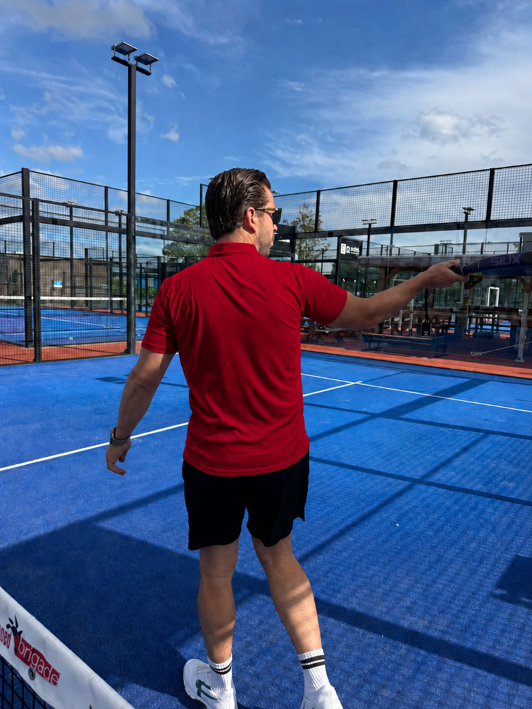Padelito Club - Premium polo - Wit logo