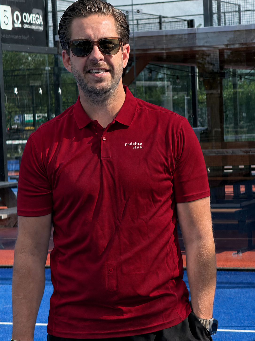Padelito Club - Premium polo - Wit logo