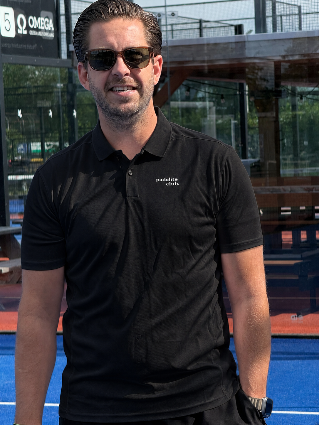 Padelito Club - Premium polo - Wit logo