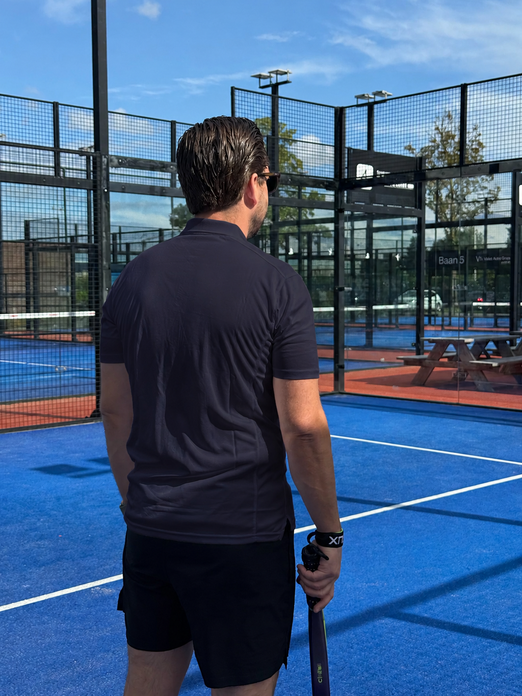 Padelito Club - Premium polo - Wit logo