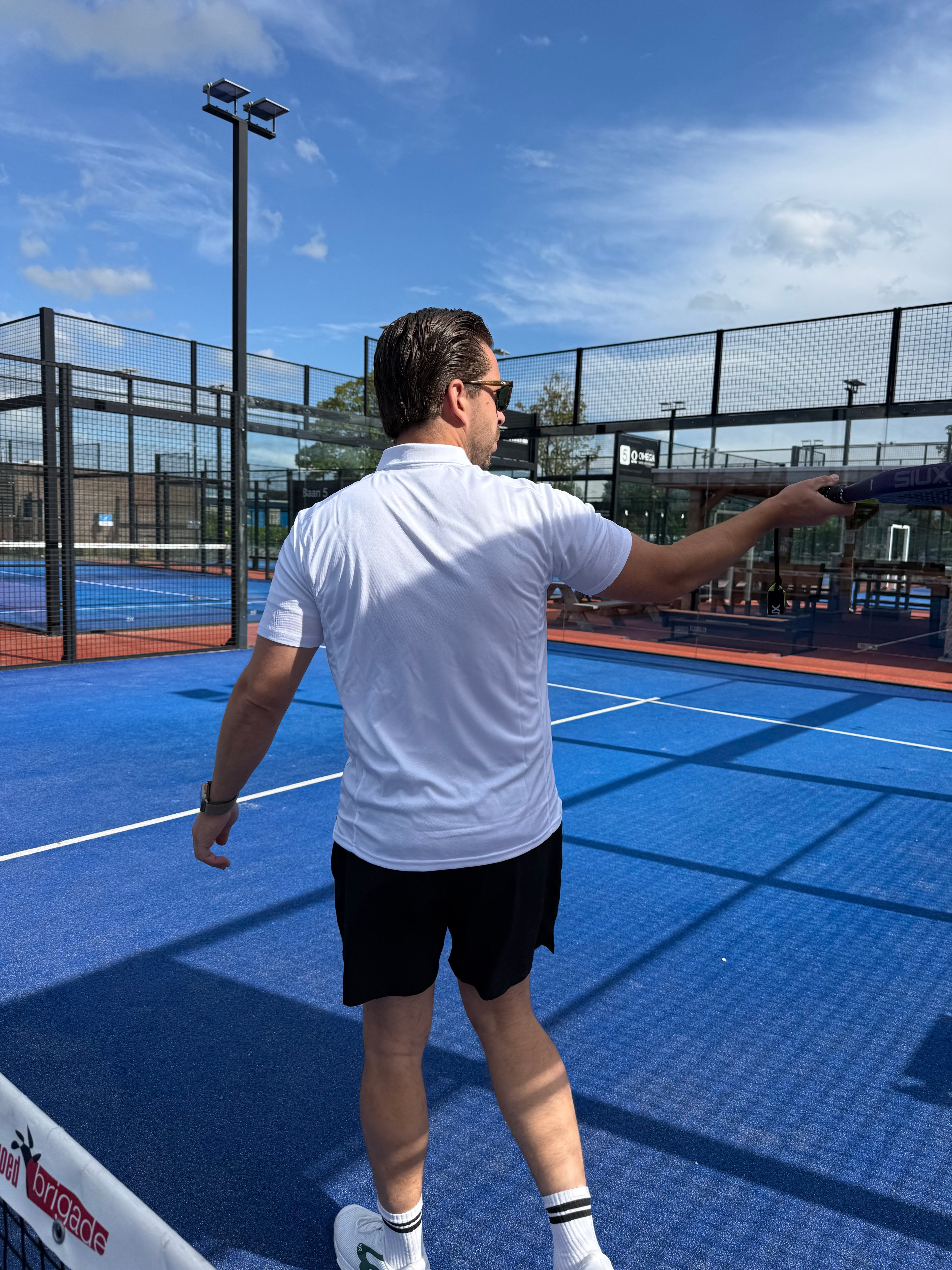 Padelito Club - Premium polo - Blauw logo