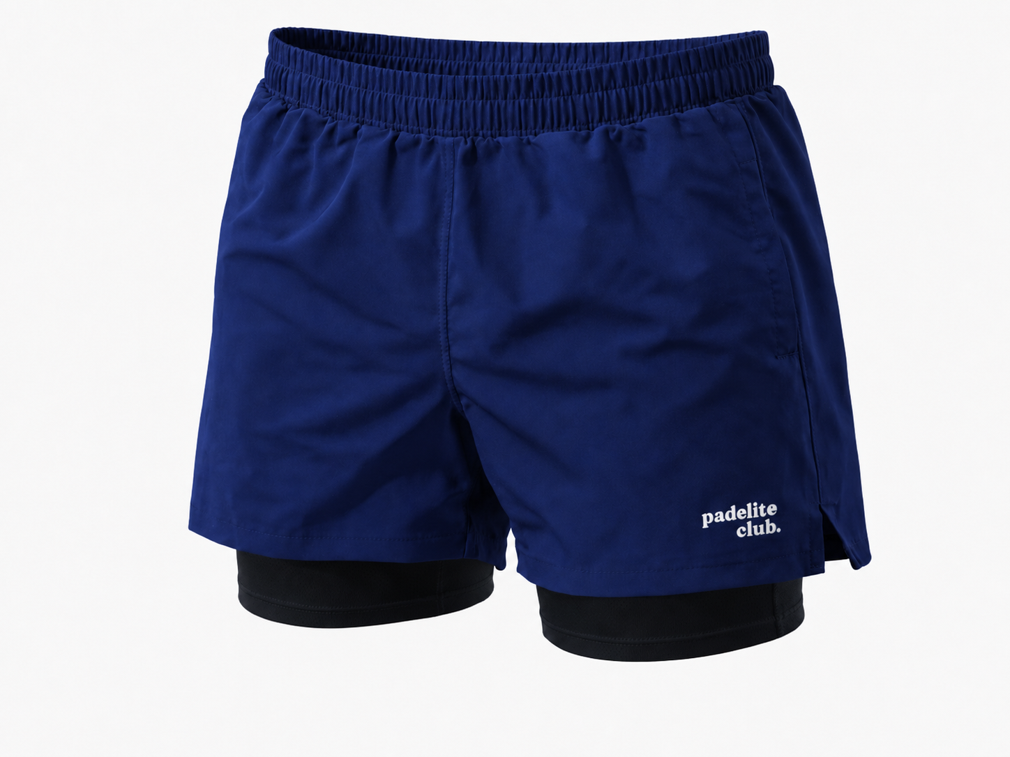 Padelito - Men's Double Layer Sports Short Padelito Club Polo Blauw